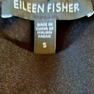 Eileen Fisher black pull-on viscose-nylon blend, S